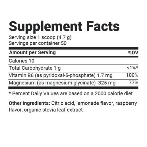 MagnesiumPowderRaspberryLemon50serv SupplementFacts V0 03.10.24 01