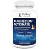 Magnesium Glycinate, 90 veggie capsules, front view, bottle with Dr. Berg branding and night sky design on the label.