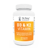 D3 and K2 Vitamin 10,000 IU, 120 capsules, front view, bottle with Dr. Berg branding.